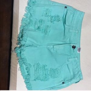 Turquoise shorts